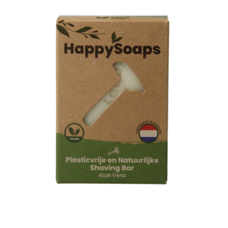 Happysoaps Pain de rasage à l'aloe vera 80 g