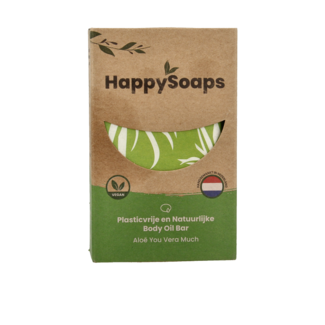 Happysoaps Body oil bar aloe you vera much 70 Gram