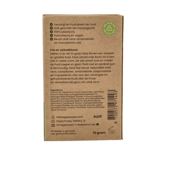 Body oil bar aloe you vera much 70 Gram