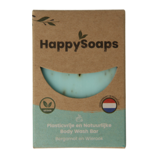 Happysoaps Pastilla de jabón corporal bergamota e incienso 100 g