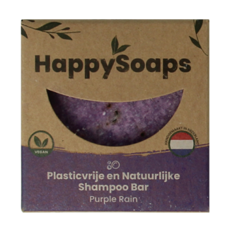Happysoaps Purple Rain Shampoo Bar 70 Gram