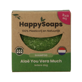 Happysoaps Shampoo bar aloe you vera much 70 Gram