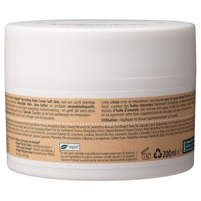 Kneipp Soft Skin Nourishing Body Cream with Almond Oil, 200ml