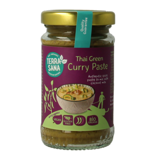 TerraSana Thailändische grüne Currypaste Bio 120 Gramm