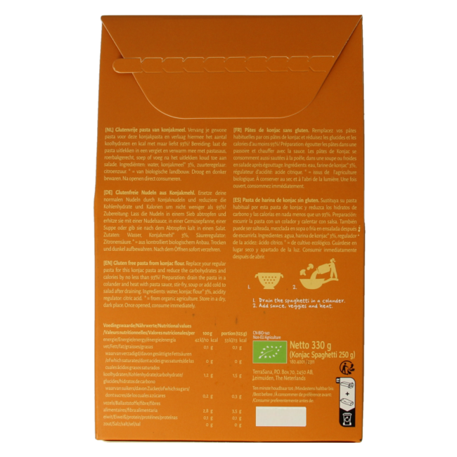 Spaghetti de konjac bio 250,00 grammes