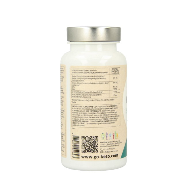 Aceite de krill omega-3 590mg 90 cápsulas blandas