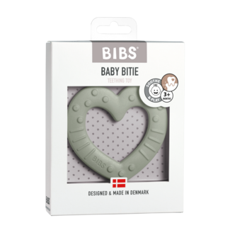 Bibs Massaggiagengive Baby bitie cuore salvia 1 Pezzo