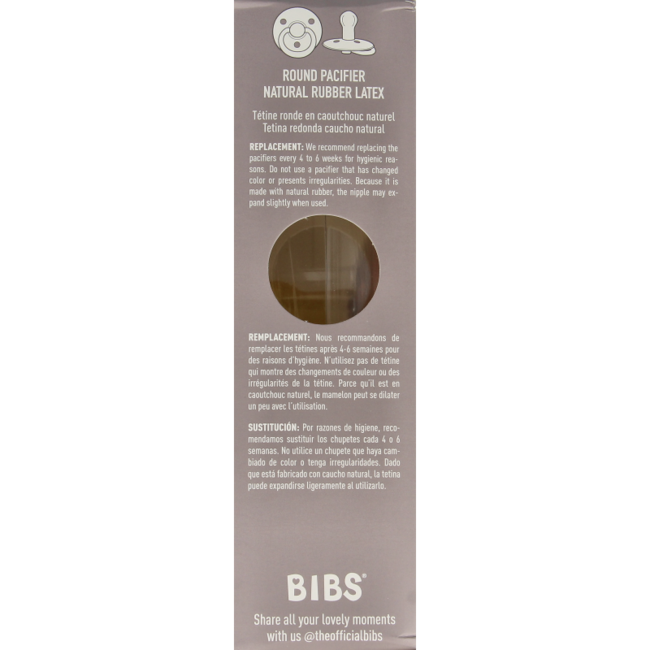 Sucette BIBS taille 2 Woodchuck/Blush lot de 2 pièces