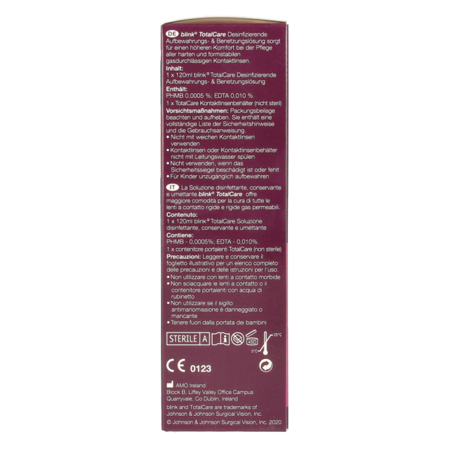 Total Care Lösung & Linsenkassette 120 Milliliter