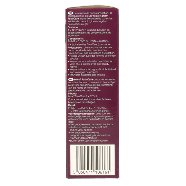Total Care Lösung & Linsenkassette 120 Milliliter