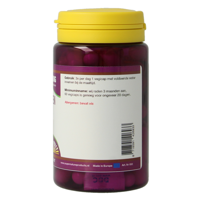 Colágeno de pescado 400mg puro 60 Cápsulas vegetarianas