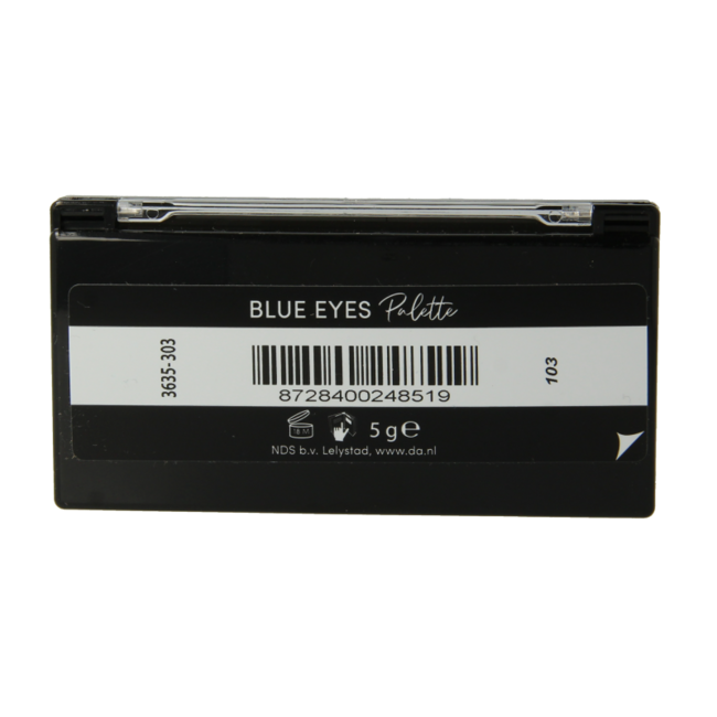 Eyeshadow pallet small blue  1 Stuks