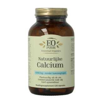 Essential Organics Calcio natural puro 120 cápsulas vegetales