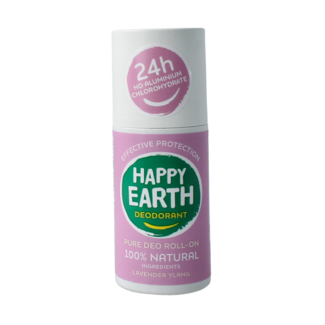 Happy Earth Purer Deodorant Roll-on Lavendel Ylang 75 Milliliter