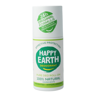 Happy Earth Déodorant roll-on pur sans parfum 75 ml