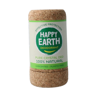 Happy Earth Reines Kristall-Deodorant duftneutral 90 Gramm