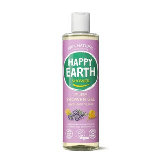 Happy Earth Pure showergel lavender ylang 300 Milliliter