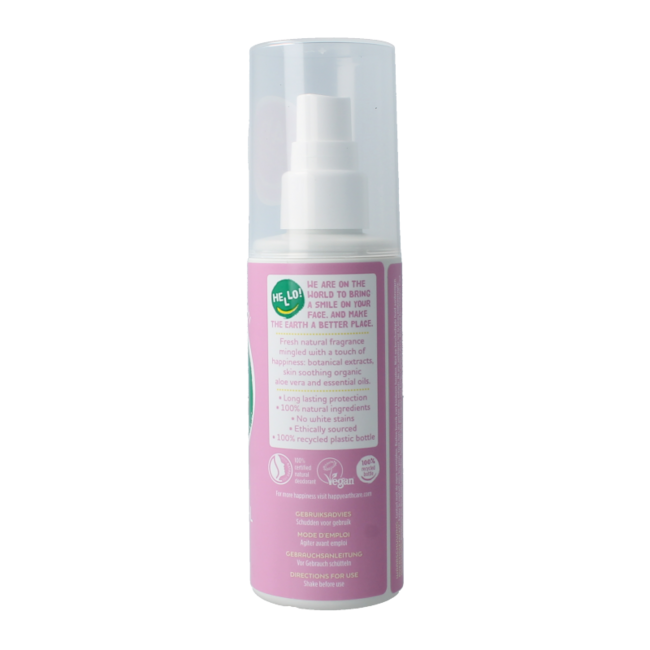 Happy Earth Pure Deodorant Spray Lavendel Ylang 100 Milliliter
