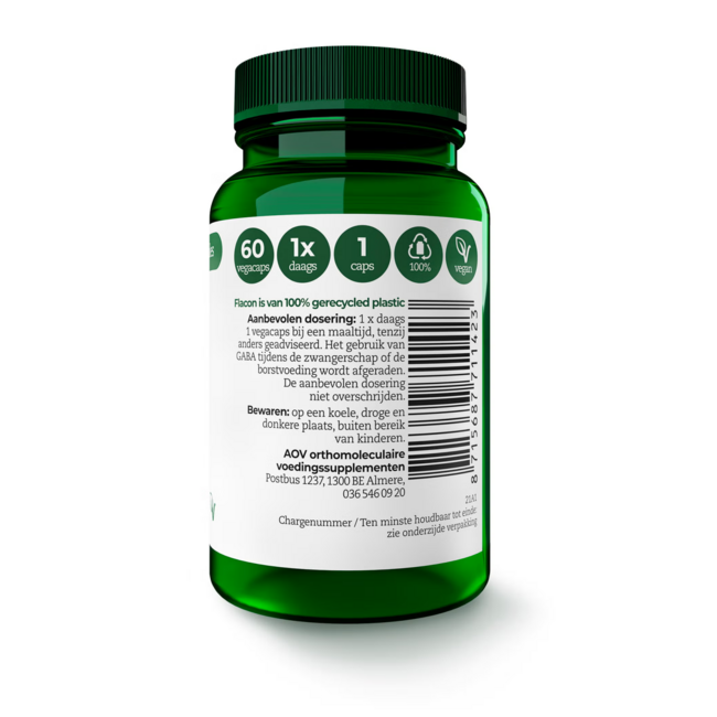 1142 Gaba 200mg 60 Vegetarische capsules