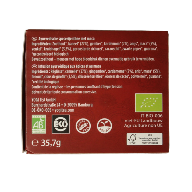 Maca chai bio 17 Zakjes