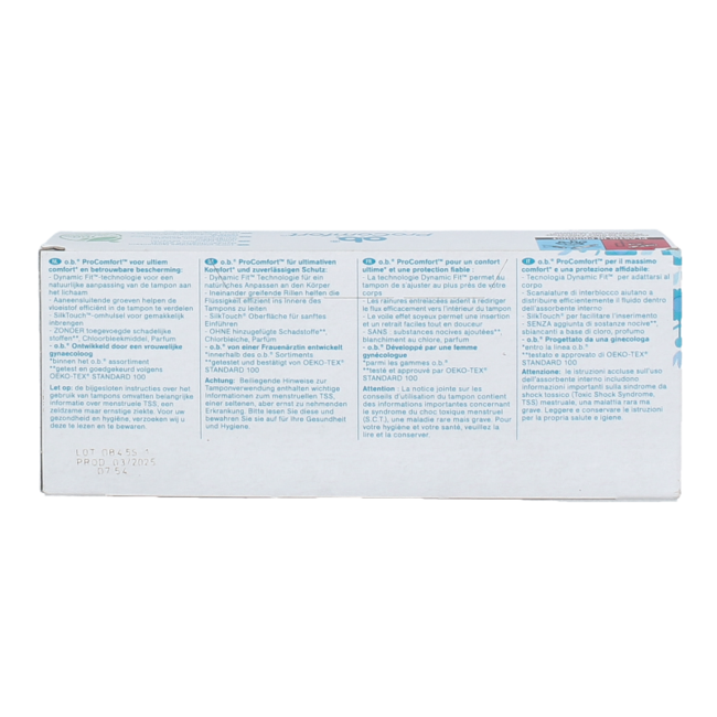 Tamponi o.b.® ProComfort® Super Plus 16 Pezzi