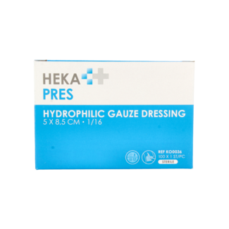 Hekapres Heka pres hydrophile Gaze-Kompresse 5 × 8,5 cm 100 Stück