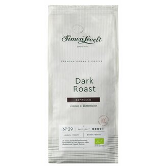 Simon Levelt Café espresso de tueste oscuro en grano ecológico 1 Kilogramo