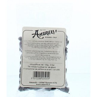 Amarelli Lorbeerlakritz-Tütchen, kleine Stücke, 100 Gramm