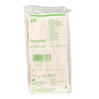 Lohmann&Rauscher Cotton swab small tip wood 15cm 100 pieces