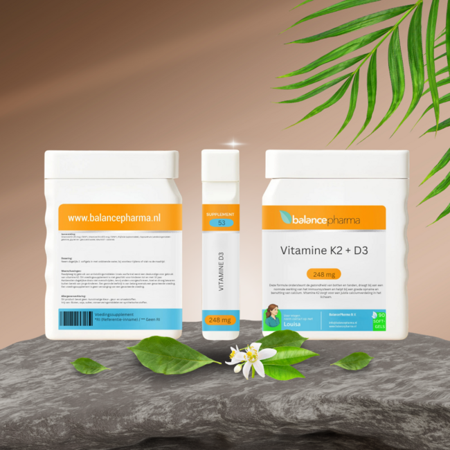 Supplements 53 Witamina K2 + Witamina D3 90 kapsułek miękkich