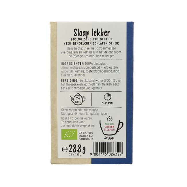 Sleep well tea organic 18 bags