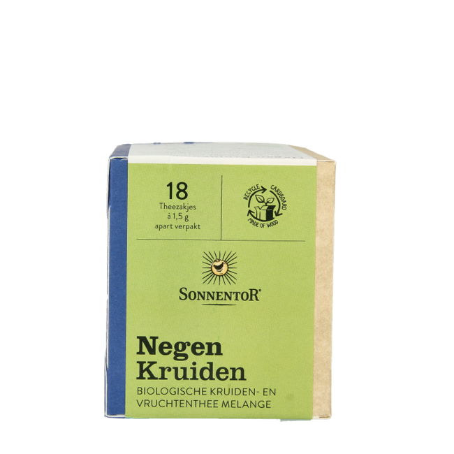 Mezcla de nueve hierbas y frutas bio 18 bolsitas