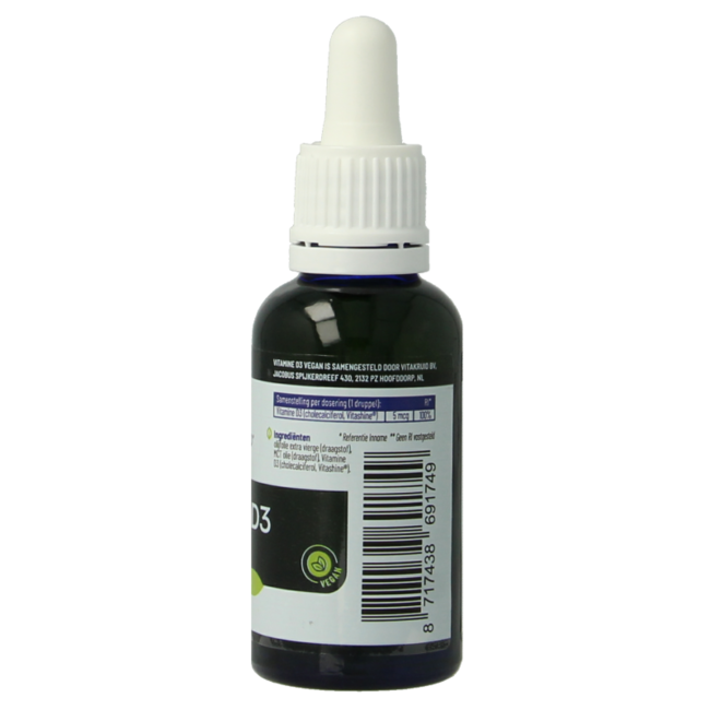 Vitamin D3 Vegan Vitashine 5 mcg pro Tropfen 30 Milliliter