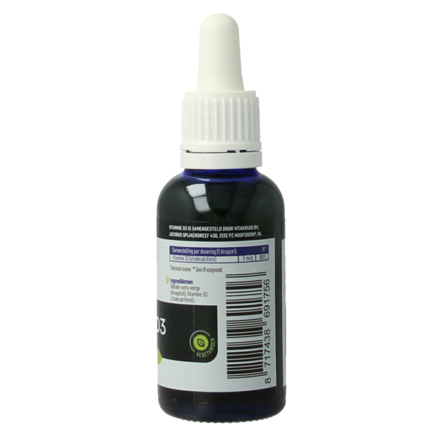 Vitamine D3 druppels 5 mcg / 200 IE per druppel 30 Milliliter