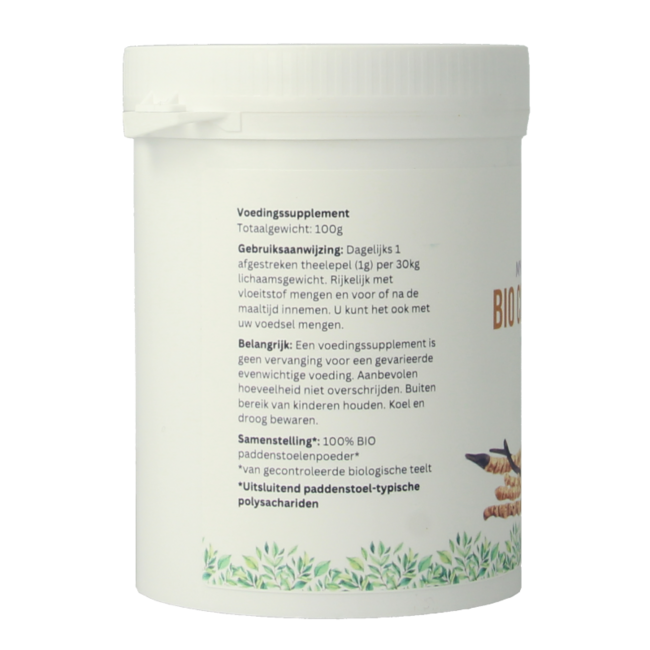Cordyceps sinensis poeder bio 100 Gram