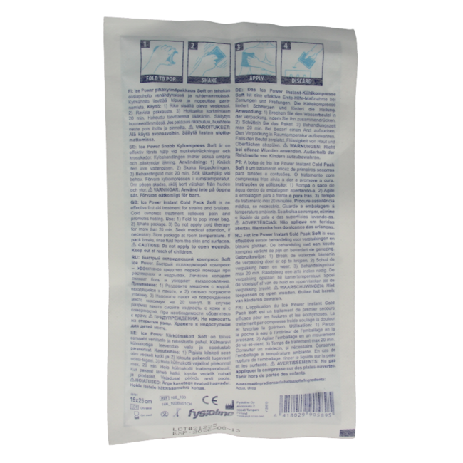 Instant cold pack soft 1 piece