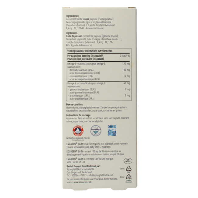Equazen baby omega 3 y 6 ácidos grasos 30 ampollas