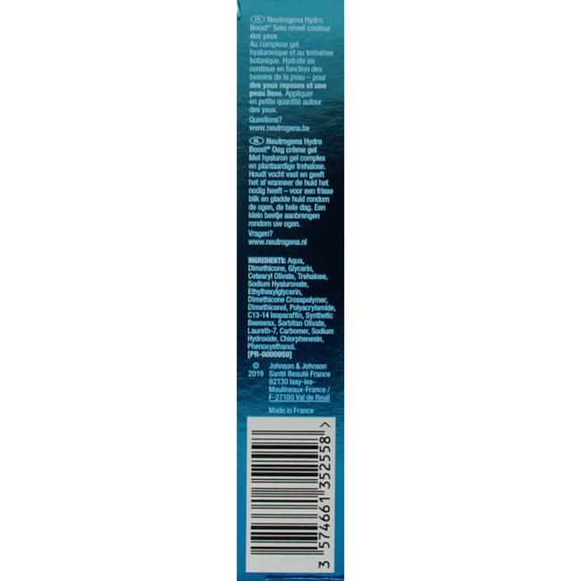 Hydro boost eye gel 15 Millilitres
