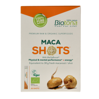 Biotona Maca shots 2.2 gram organic 20 pieces