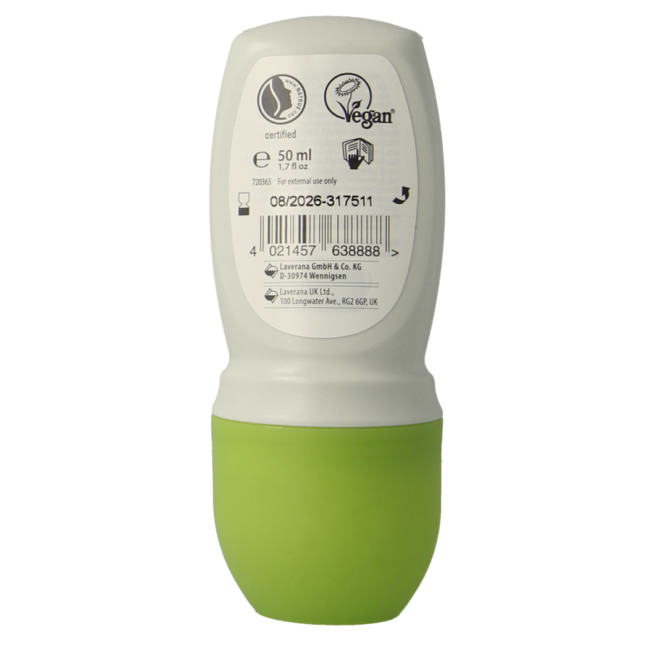 Deodorant roll-on natural & refresh bio 50 Millilitre
