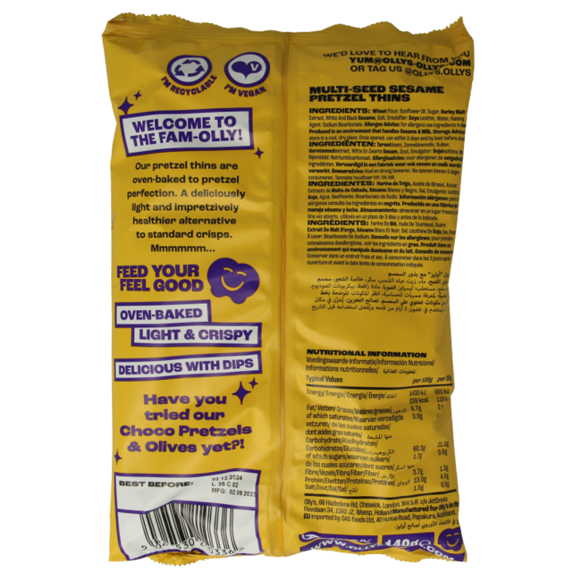 Pretzels sesame 140 Gram