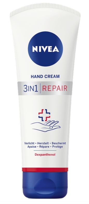 Nivea Crema de manos 3 en 1 reparadora 100 mililitros