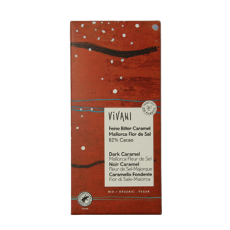 Vivani Chocolate negro con caramelo y sal marina 62% bio 80 g