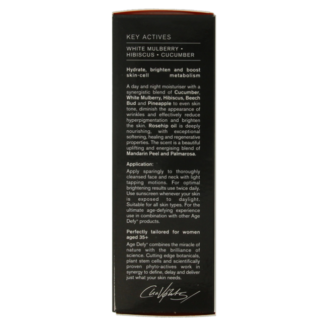 Age defy+ 24 hour brightening moisturiser 30 Milliliter