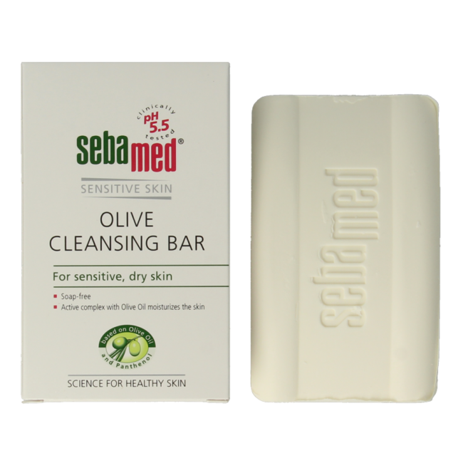 Soap-free cleansing bar olive 150g