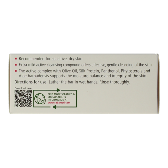Soap-free cleansing bar olive 150 Gram