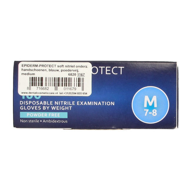 Nitrile examination gloves powder-free M blue 100 pieces