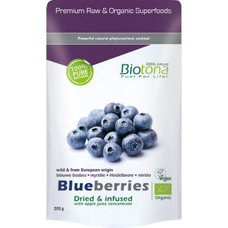 Biotona Blueberries dried infusion organic 200 Gram