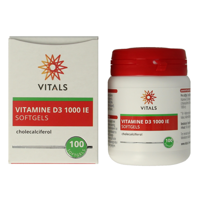 Vitamine D3 1000 UI 100 Capsules Molles