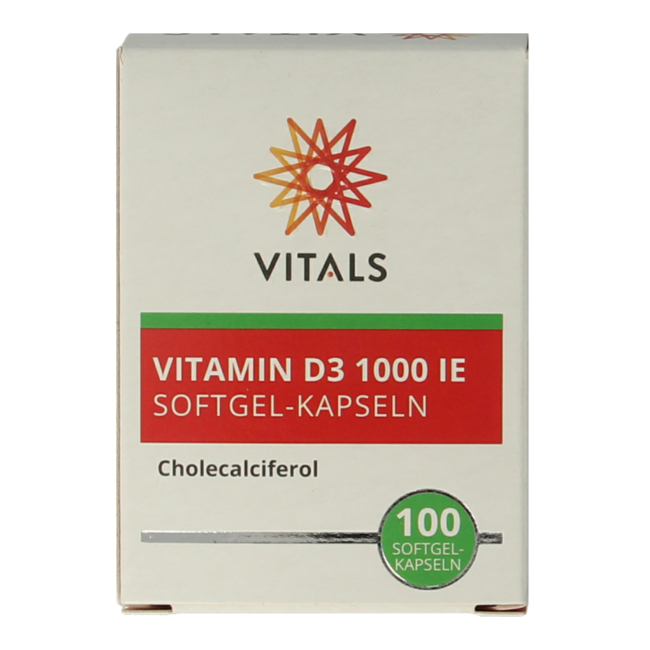 Vitamine D3 1000IE 100 Softgels